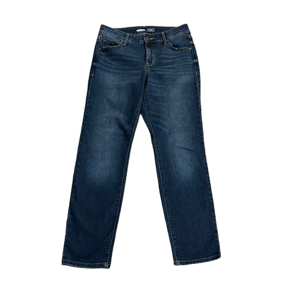 Old Navy Denim - Old Navy Power Straight Jeans Size 2 Petite Dark Wash High Rise Slim Pockets